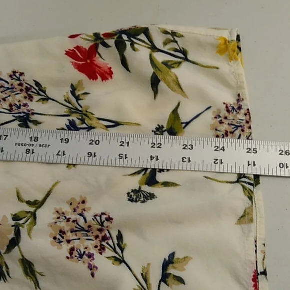 INTRO LIGHTWEIGHT LONGSLEEVE BRIGHT FLORAL LACE COTTAGECORE PEASANT SHIRT - Picture 4 of 7